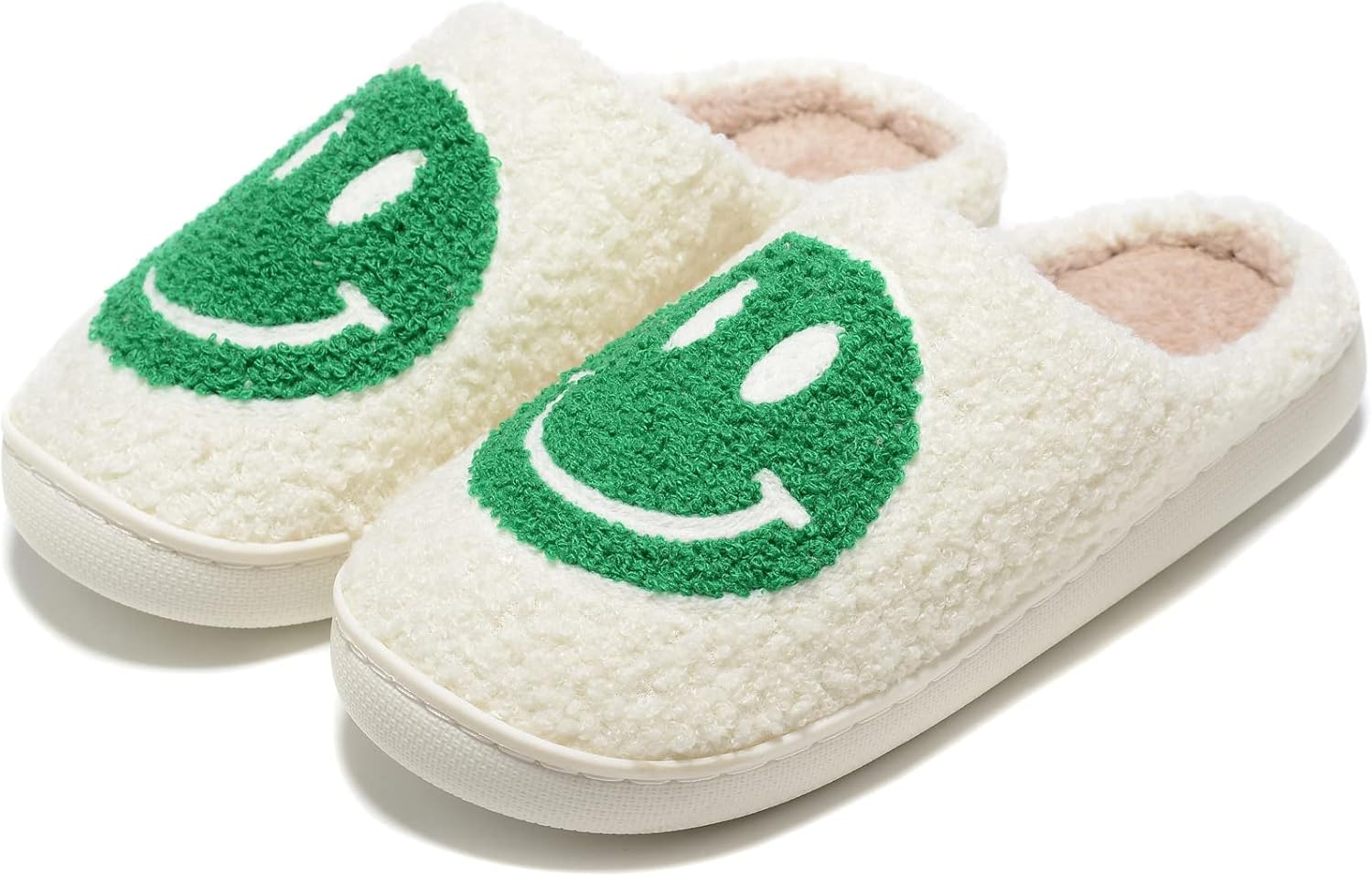 Retro Fuzzy Face Slippers, Special Soft Fluffy Slippers for Warm Home, Innovativ...