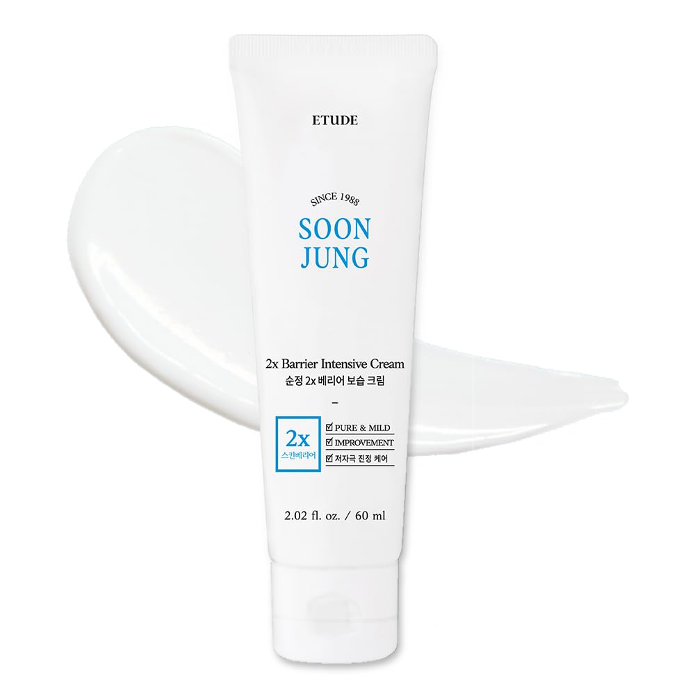 ETUDE House SoonJung 2x Barrier Intensive Cream 60ml (21AD) | Hypoallergenic She...