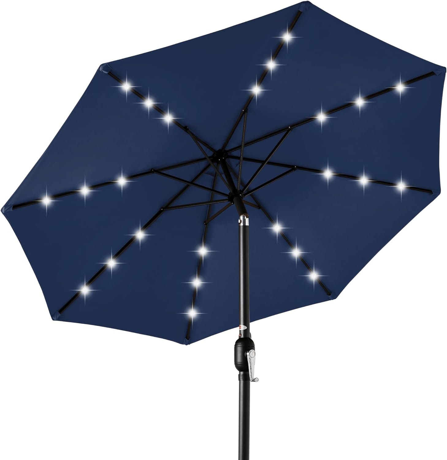 Choice Products 10ft Solar Patio Umbrella, Special LED Lighted Umbrella with Til...