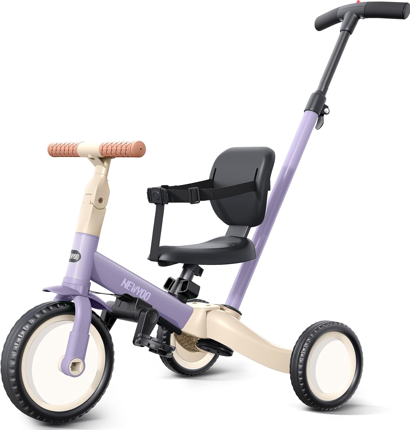 newyoo Toddler Tricycle with Push Handle for 1-3 Year Old, Toddler Bike, Birthda...