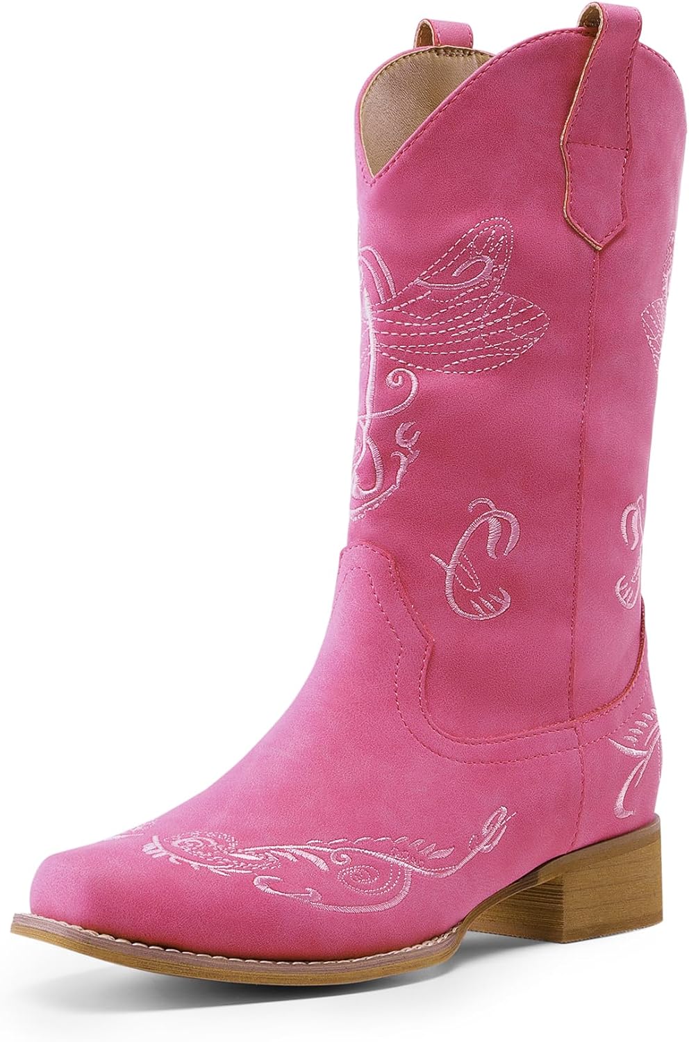 DREAM PAIRS Women's Cowboy Boots, Special Mid Calf Cowgirl Boots with Embroidery...