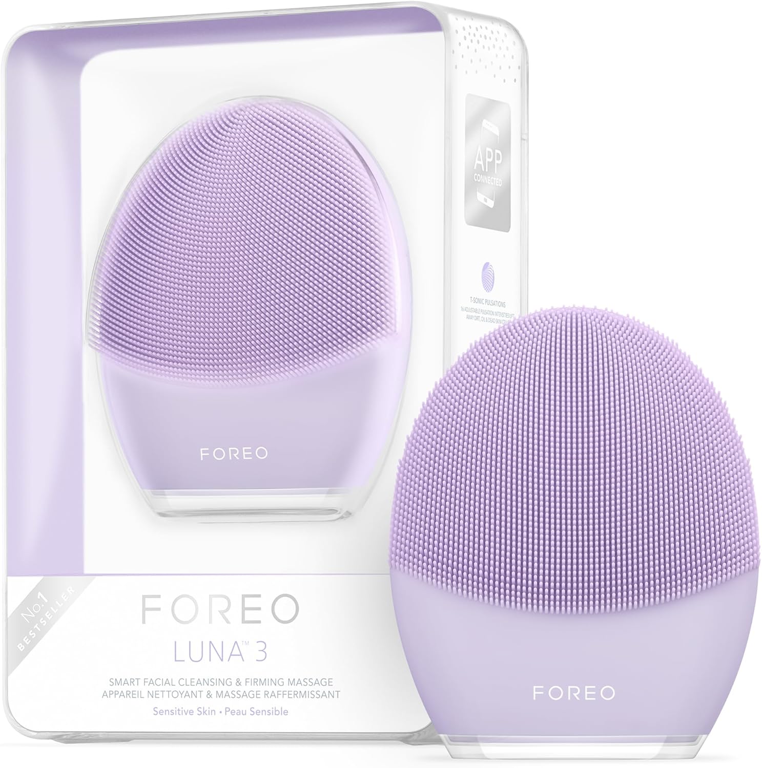 FOREO LUNA 3, Special Facial Cleansing Brush for Sensitive Skin, Innovative Anti...