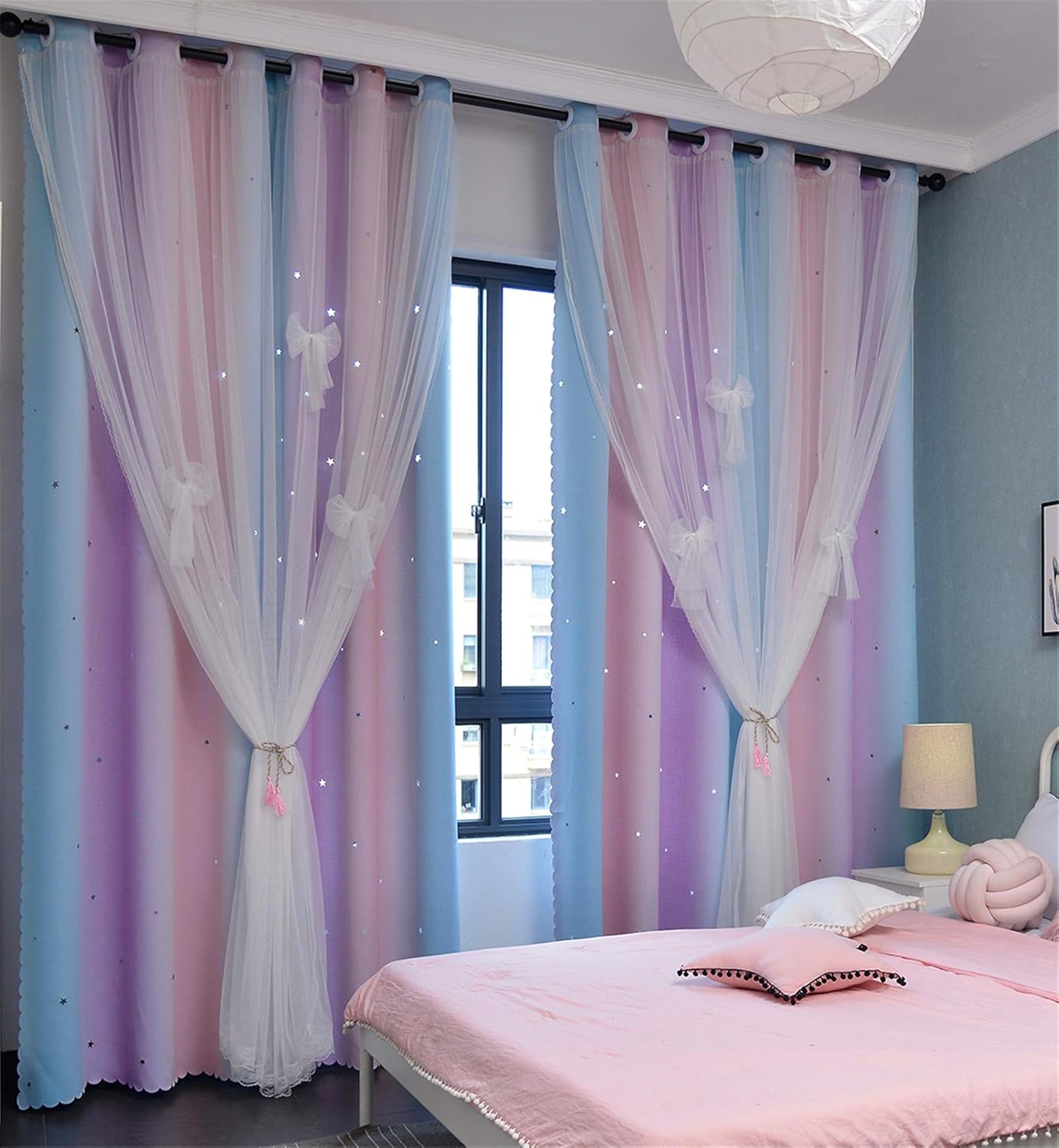 Yancorp Curtains, Special Curtains for Girls Bedroom Kids Room, Innovative Curta...