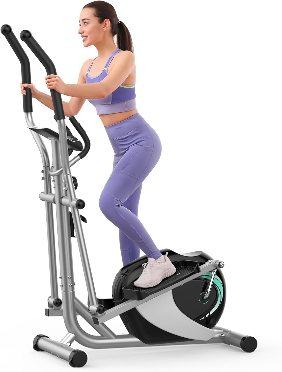 Dripex Magnetic Elliptical Cross Trianer, Hyper-Quiet Fitness Cardio Elliptical...