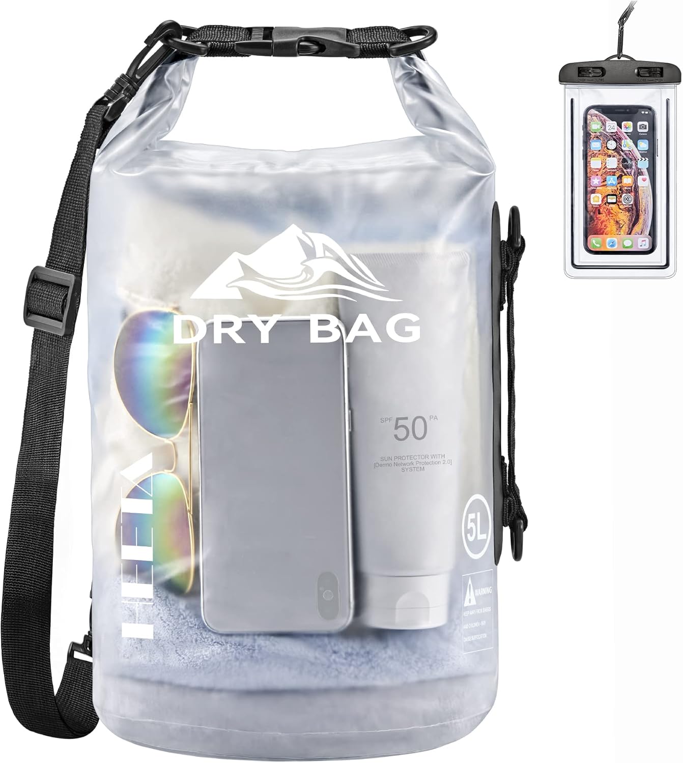 HEETA Dry Bag Waterproof, Special Lightweight Dry Storage Bag Backpack, Innovati...