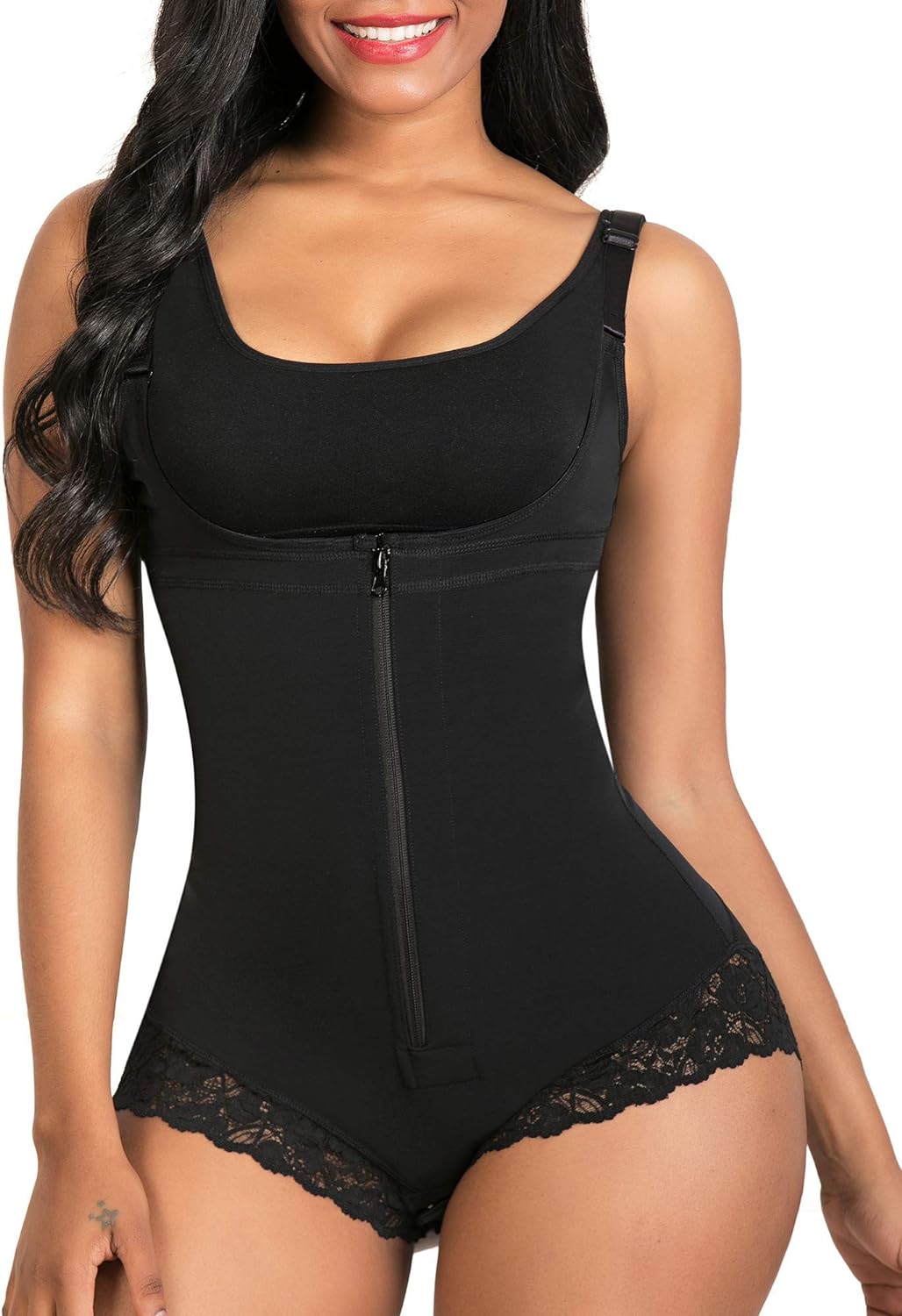 SHAPERX Shapewear for Women Tummy Control Fajas Colombianas Body Shaper Zipper O...