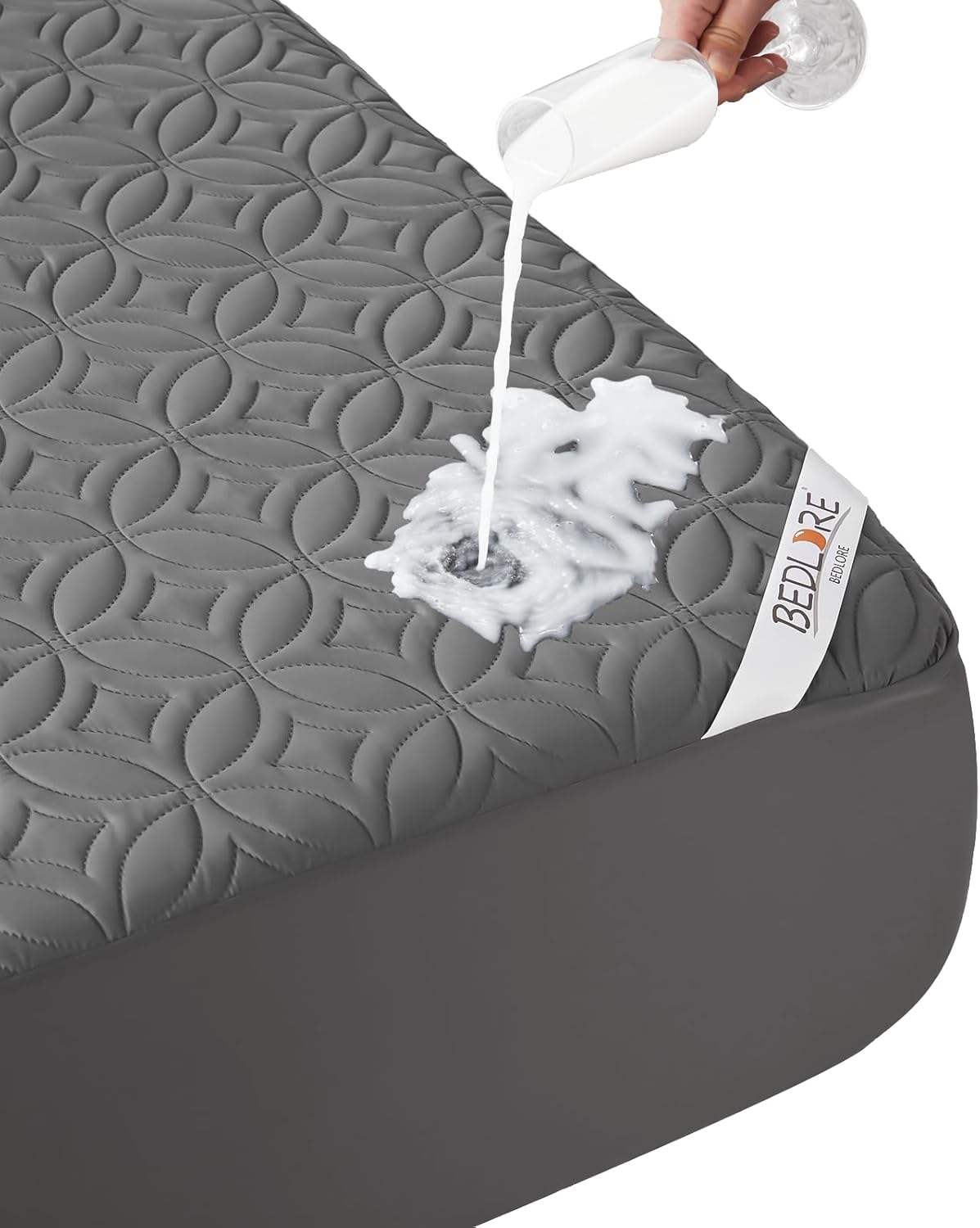 BEDLORE Waterproof Mattress Protector, California King Size Mattress Pad with De...