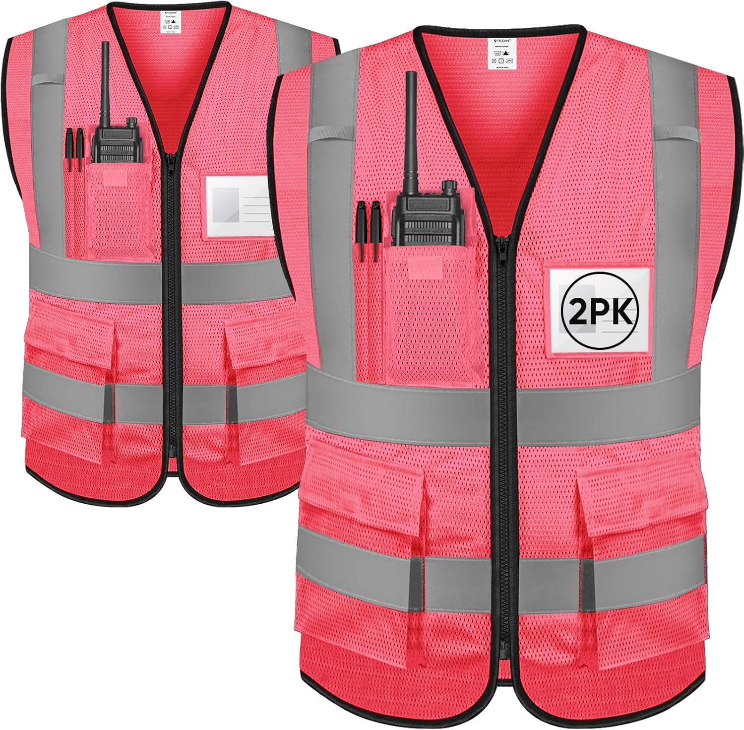 TICONN Reflective Safety Vest, Special High Visibility Class II Vest, Innovative...