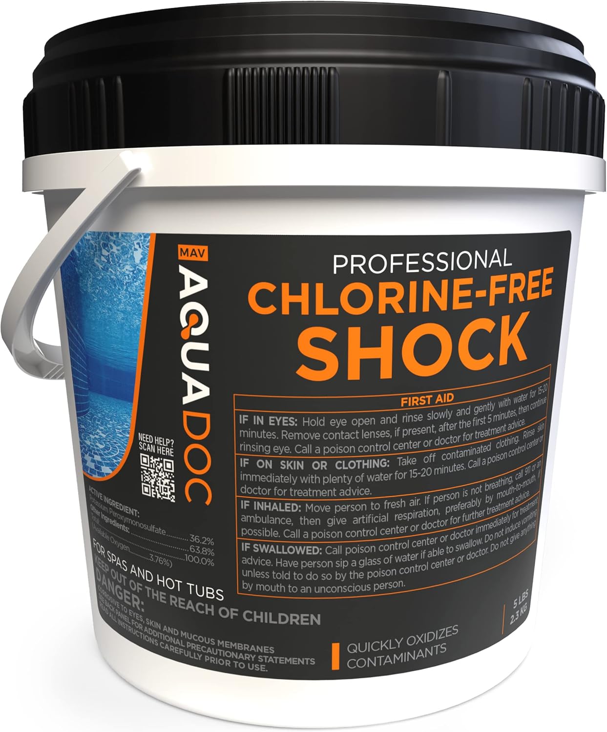 Non-Chlorine Spa Shock for Hot tub - Chlorine Free...