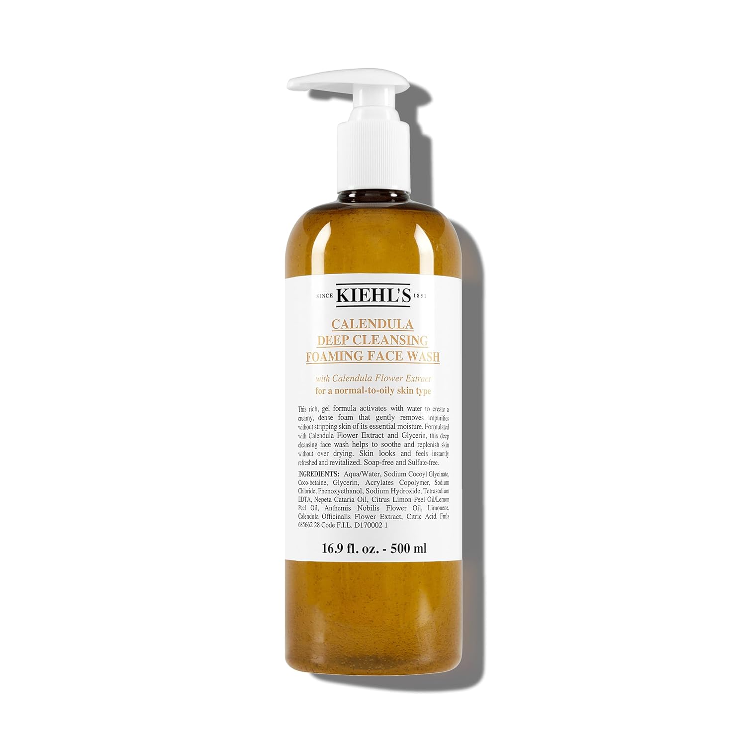 Kiehl's Calendula Deep Cleansing Face Wash, Special Face cleanser Balances Skin...