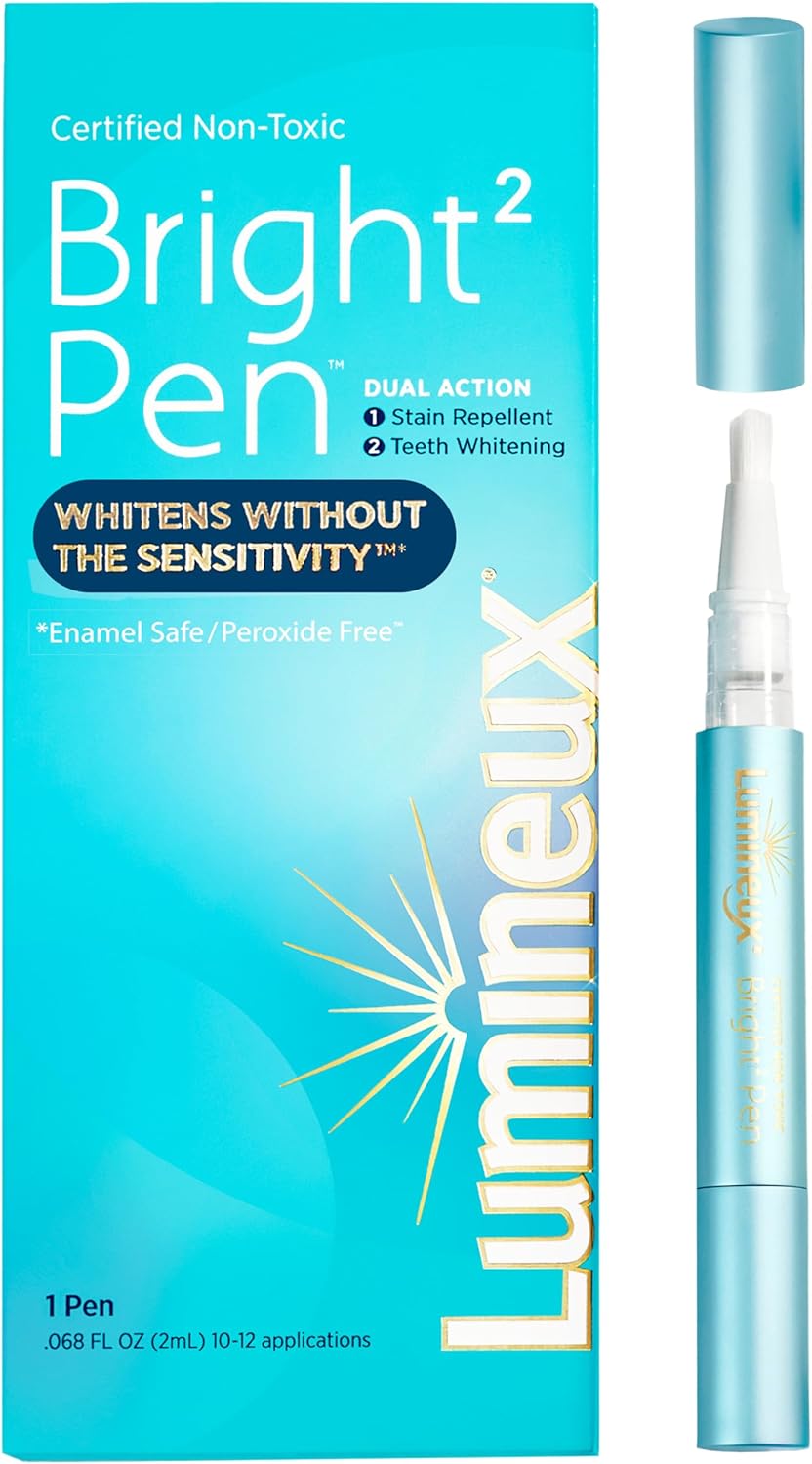 Lumineux 2-in-1 Whitening Pen, Special Whitening Pen Enamel Safe and Clinically...