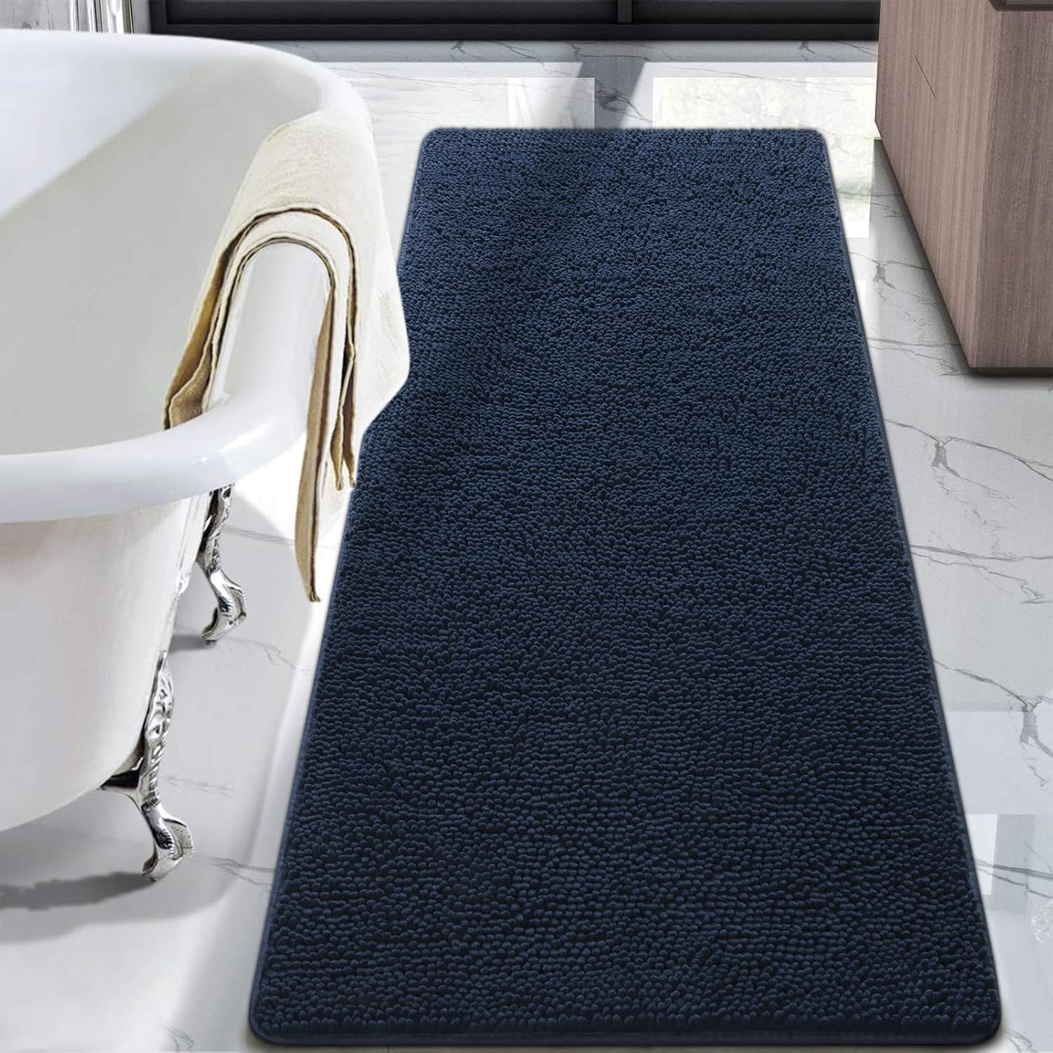 LOCHAS Luxury Bathroom Rug, Special Shaggy Bath Mat for 24 x 60 Inch, Innovative...