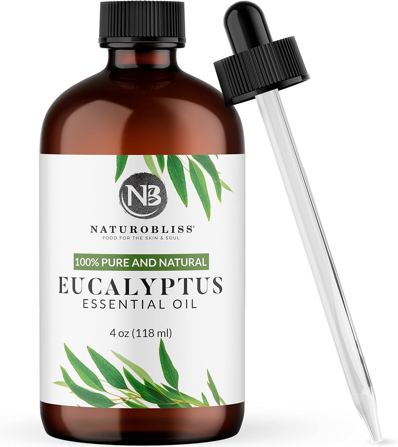 NaturoBliss Essential Oil, Premium 100% Pure Natural Undiluted Eucalyptus Oil, S...