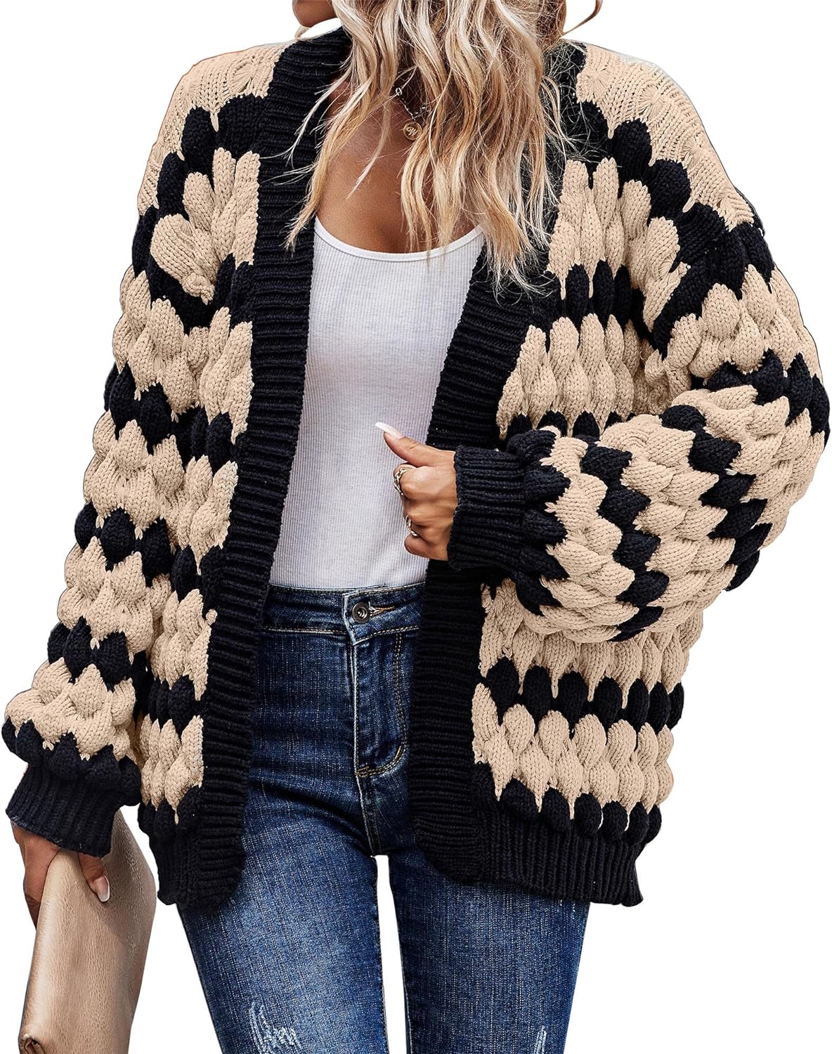 Fashionable KIRUNDO Cardigan, Special Women's Clothing for Fall, Innovative Lant...