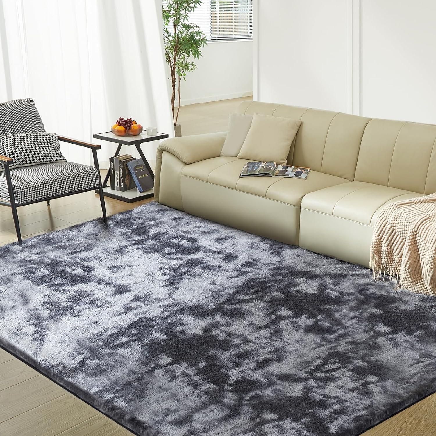 Ultra Soft Rug, Special 4X6 Fluffy Shag Area Rug, Innovative Modern Shaggy Carpe...