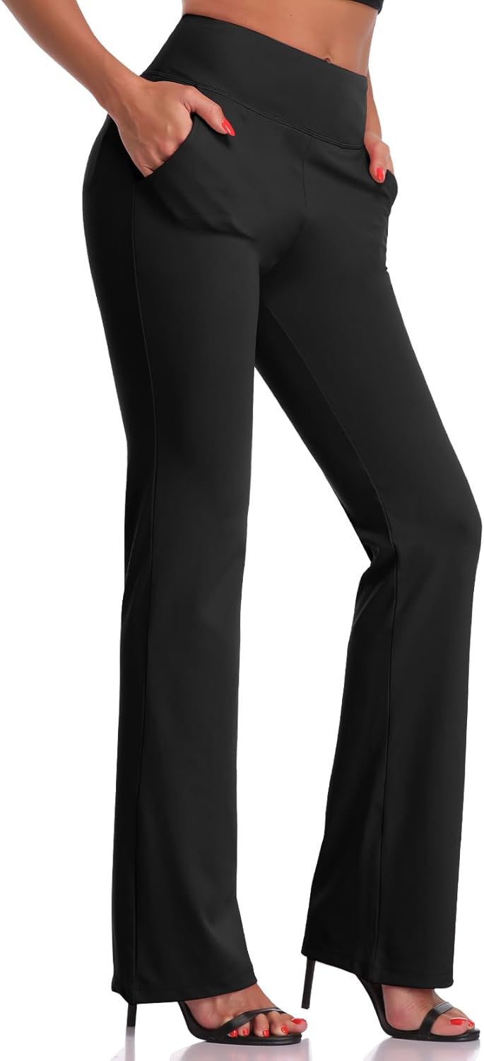 DAYOUNG Bootcut Yoga Pants, Special Tummy Control Workout Pants for Women, Innov...