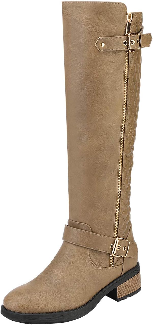DREAM PAIRS Women's Knee High Boots, Special Boots with Wide Calf, Affordable Lo...