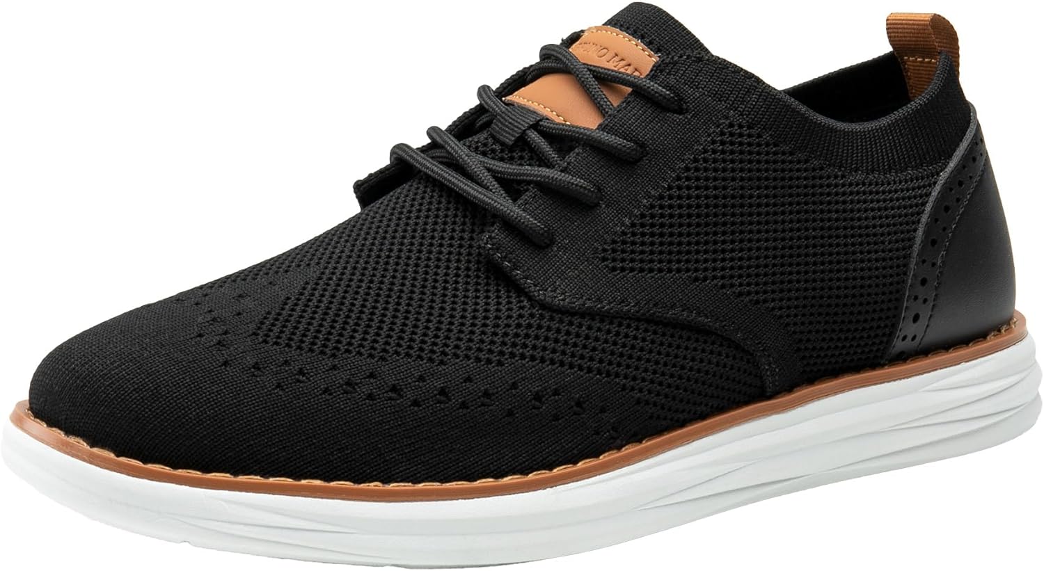 Bruno Marc Men's KnitFlex Sneakers, Special Casual Dress Lace-Up Lightweight Wal...