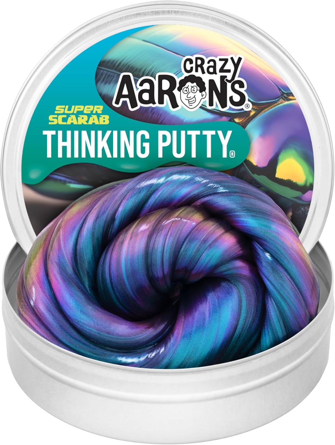 Crazy Aaron's Super Illusions Super Scarab, Special Multi-Color Thinking Putty i...