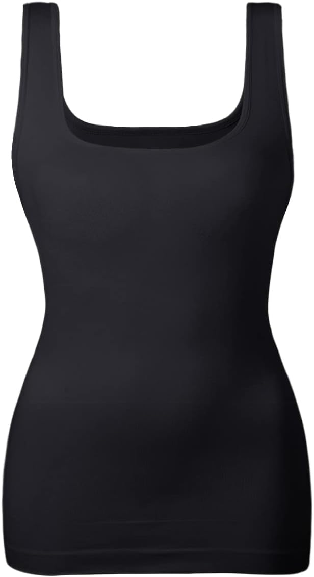 EUYZOU Women Tummy Control Shapewear Tank Tops Seamless Square Neck Compression...
