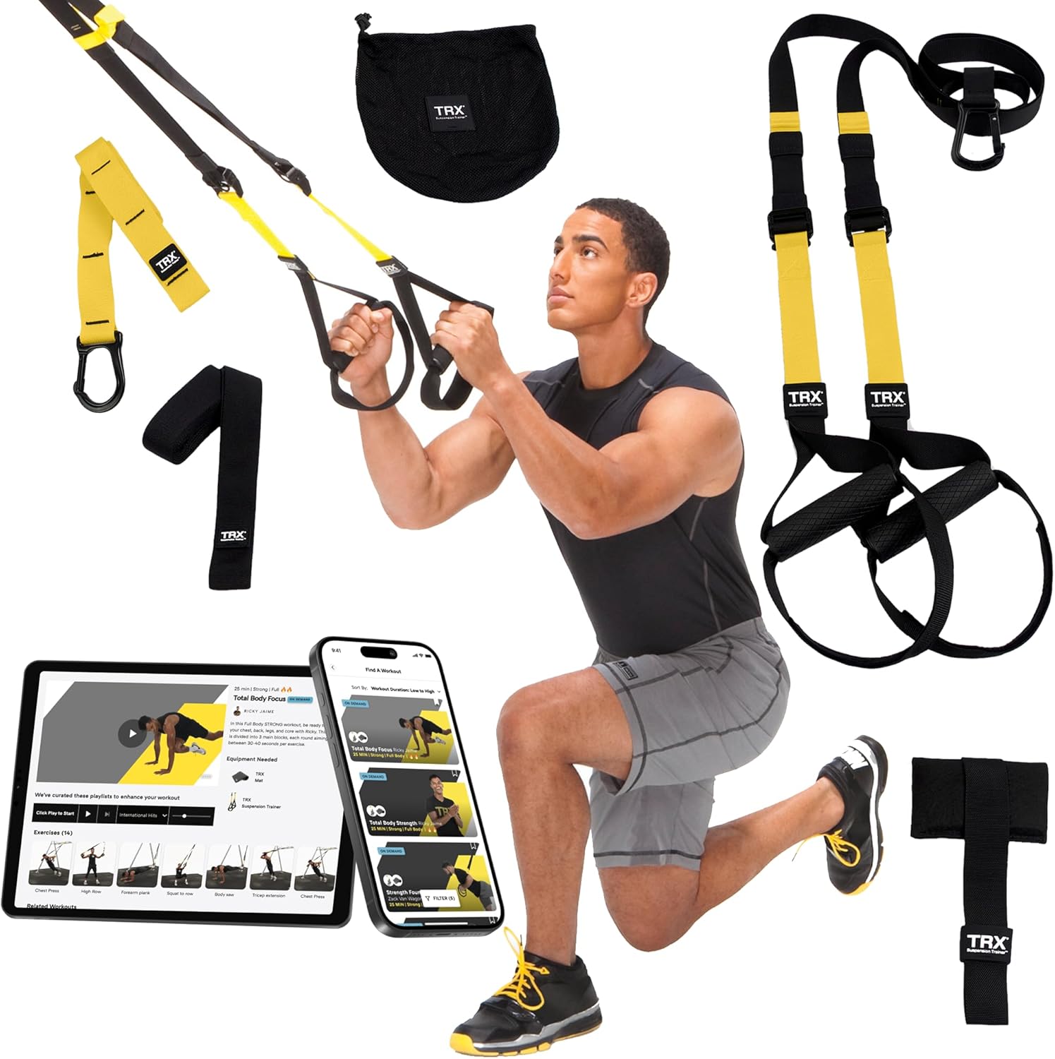 TRX PRO3 Suspension Trainer System, Special Durable Design for Cross-Training, I...