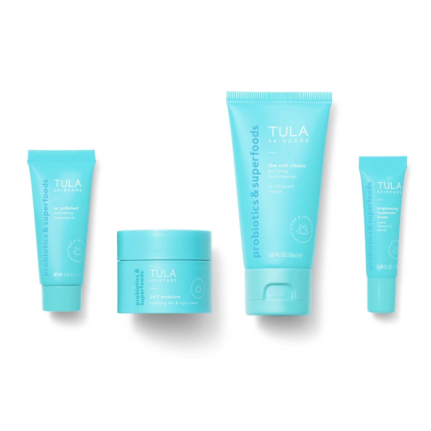 Tula Skin Care On the Go Best Sellers Travel Kit | Facial Cleanser, Day & Night...