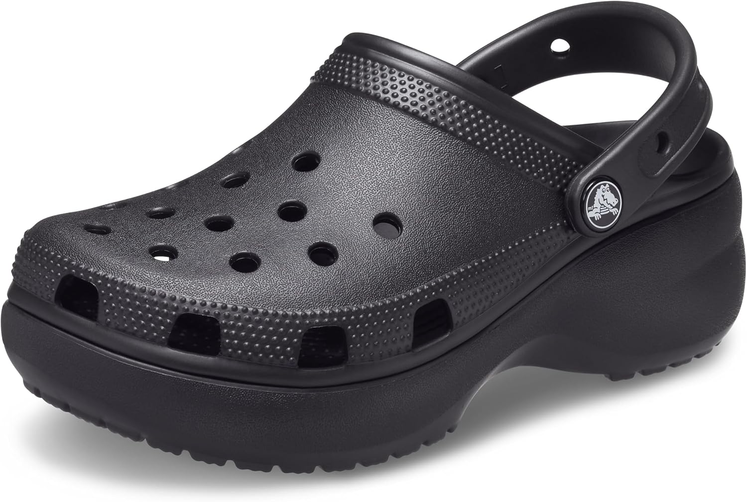 Crocs Womens Classic Platform Clog 7 Black