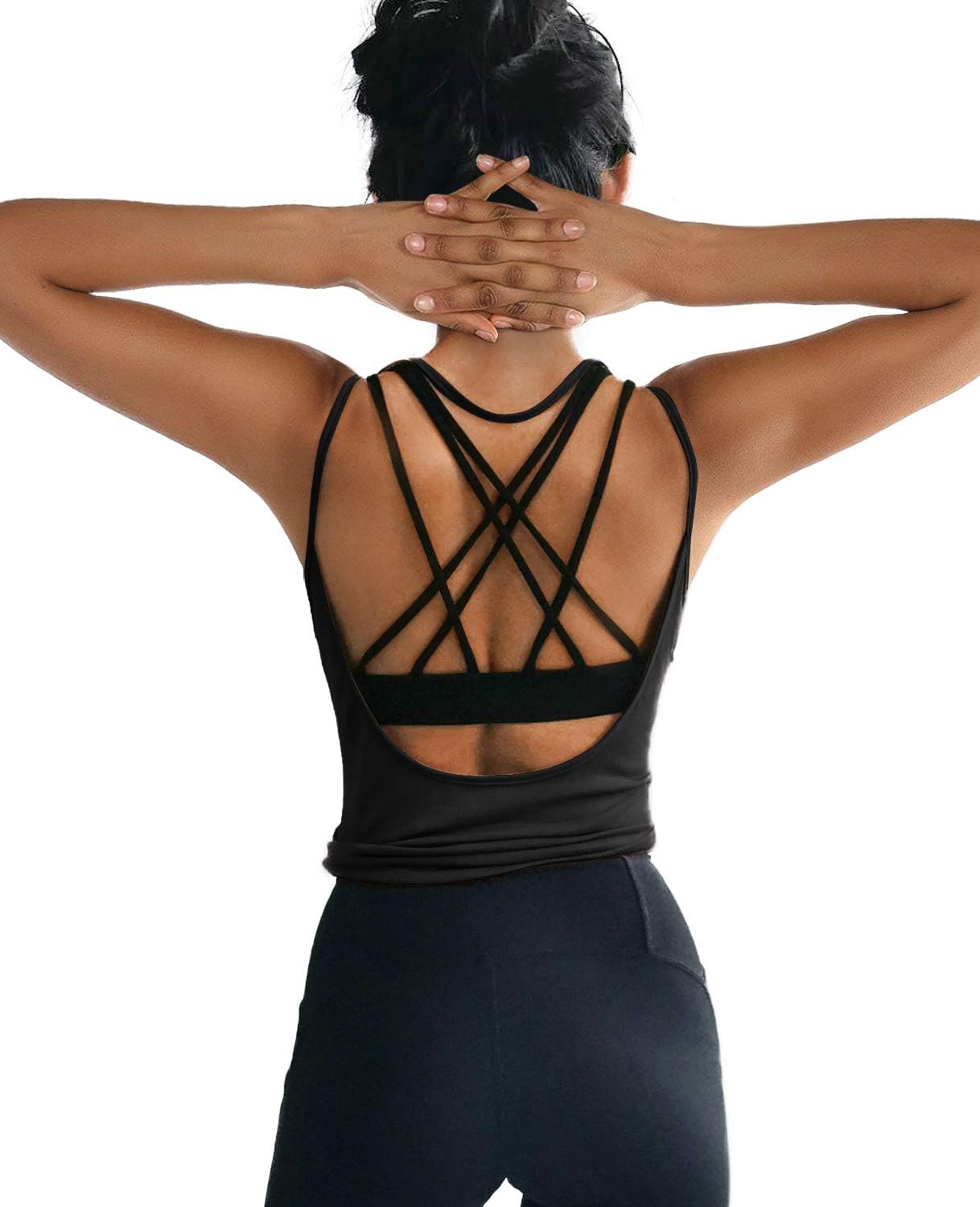 OYANUS Womens Summer Workout Tops, Special Sexy Backless Yoga Shirts, Innovative...