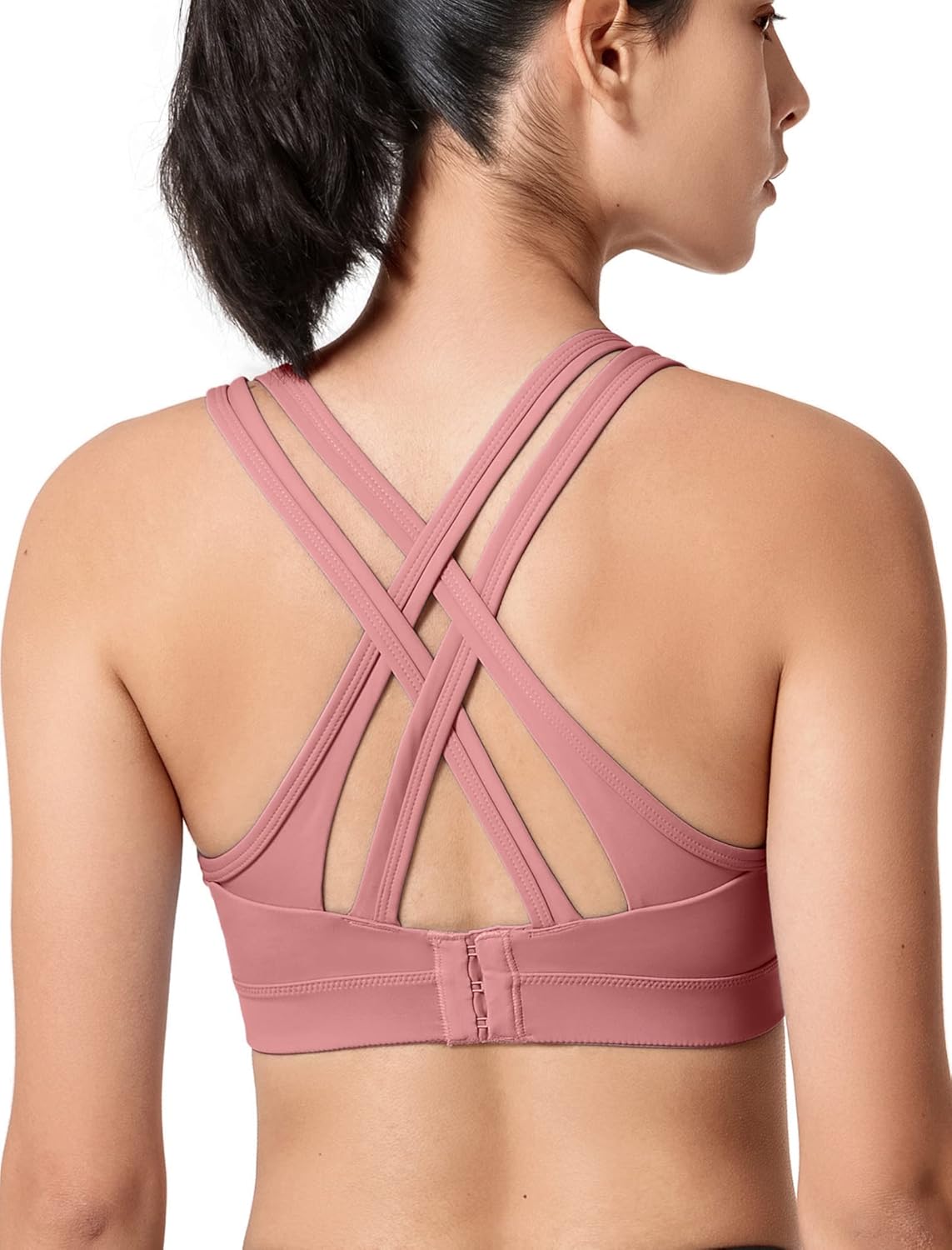 Yvette Women's Sports Bra, High-Impact and Sexy Running Bra, Special Criss Cross...