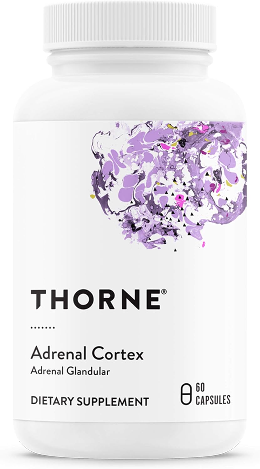 THORNE Adrenal Cortex, Special Bovine Adrenal Cortex Supplement for Cortisol Man...