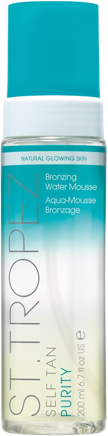 St.Tropez Self Tan Purity Bronzing Water Mousse, Clear Tanning Water Foam, Strea...
