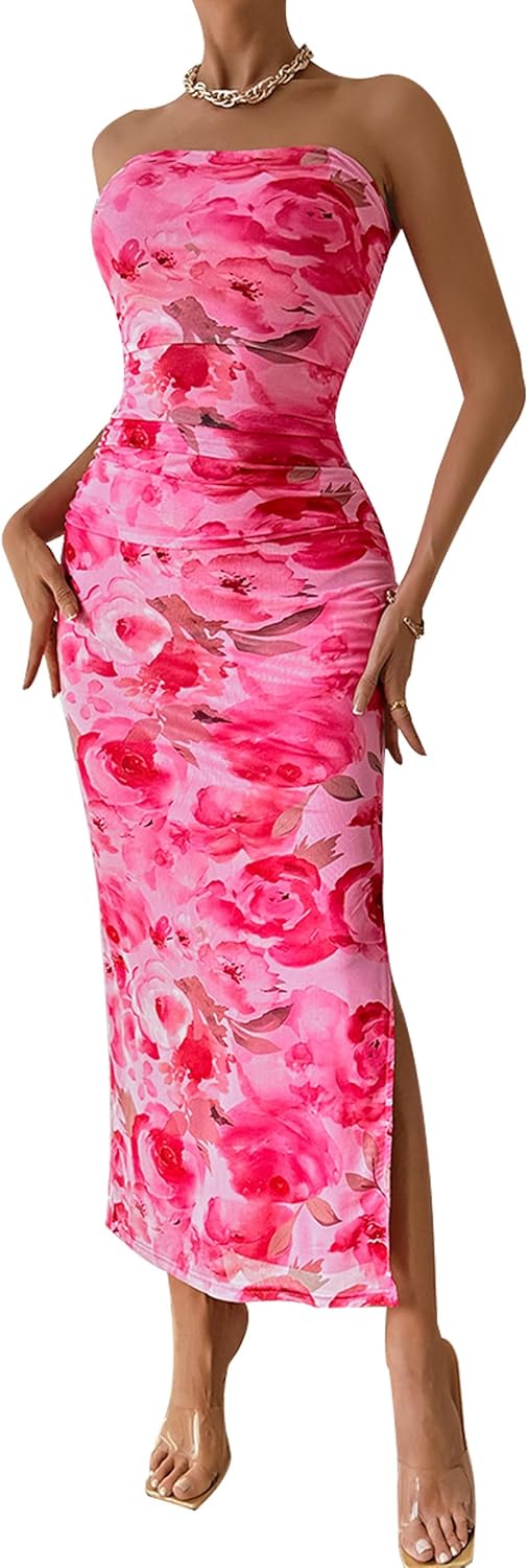 **Best PRETTYGARDEN Women's Summer Maxi Dress, Special Strapless Tube Top Dress,...