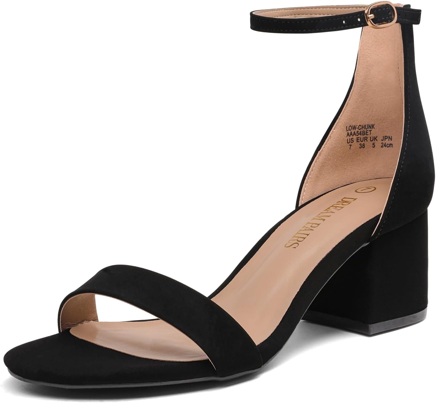 Dream Pairs Womens Sandals, Special Low-Chunk Low Heel Pump Sandal, Innovative W...