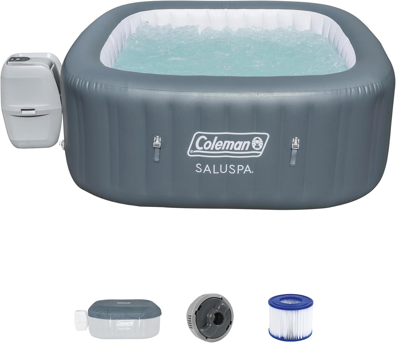 Coleman SaluSpa Inflatable Hot Tub, Special 4 to 6 Person Hot Tub for Outdoor Re...