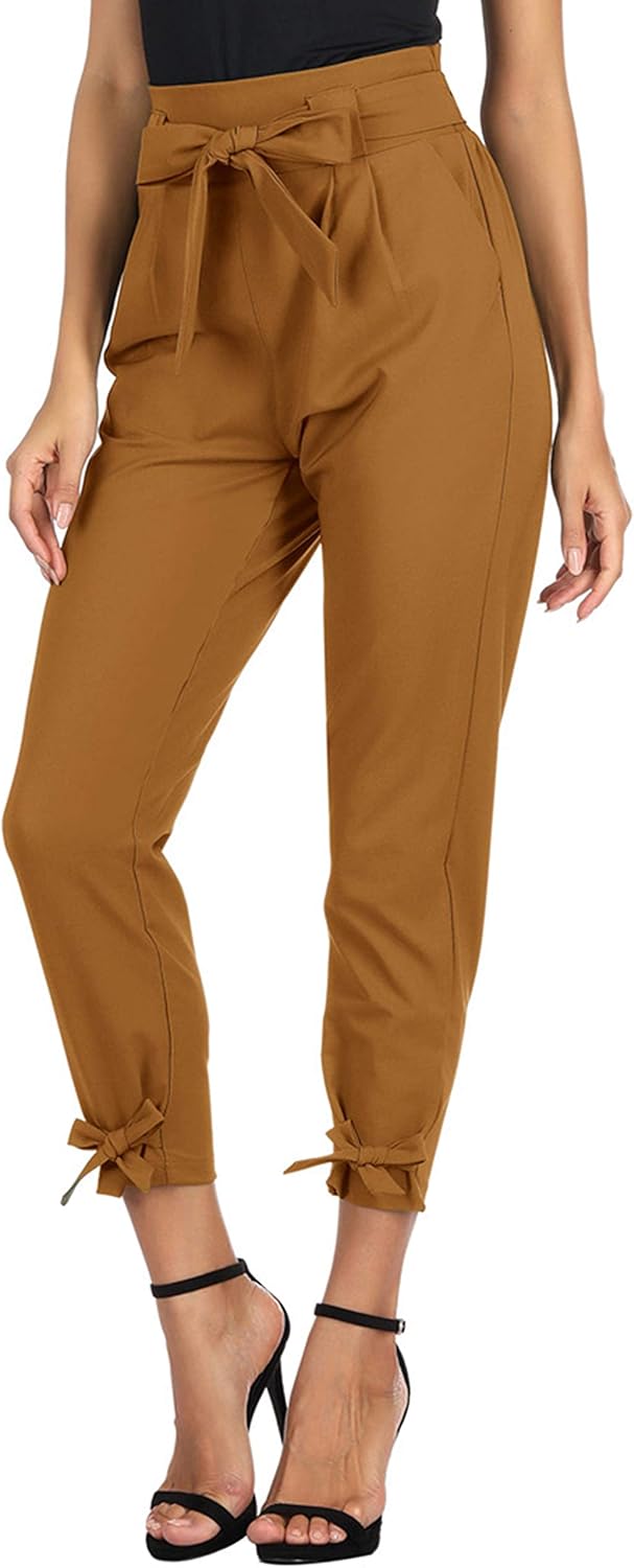 GRACE KARIN Womens Casual High Waist Pants, Special Pencil Pants with Pockets, I...