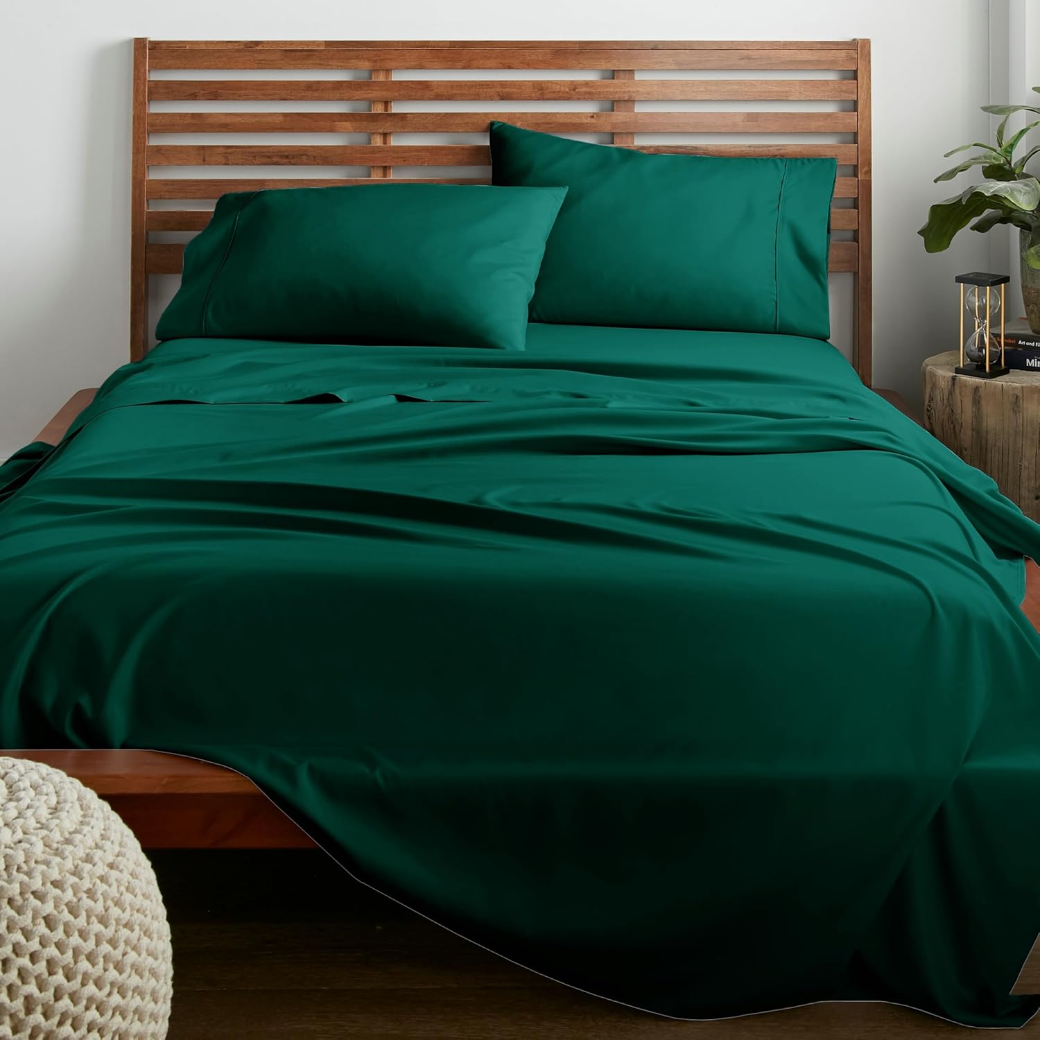 American Home Collection Queen Sheet Set, Ultra Soft Microfiber Bed Sheets, Brea...