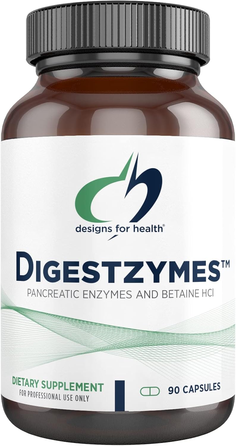 Designs for Health Digestzymes, High-Quality Digestive Enzymes, Special Betaine...
