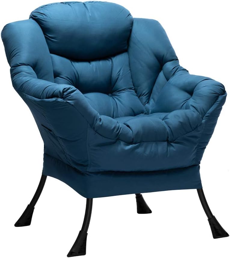 HollyHOME Modern Fabric Large Lazy Chair, Special Accent Oversized Comfy Reading...