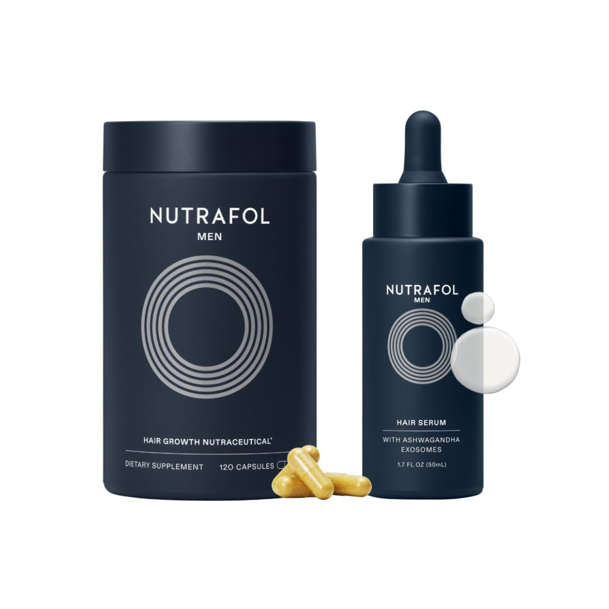 Nutrafol Men's Hair Growth Supplement, Special Hair Serum, Clinically Tested Hig...