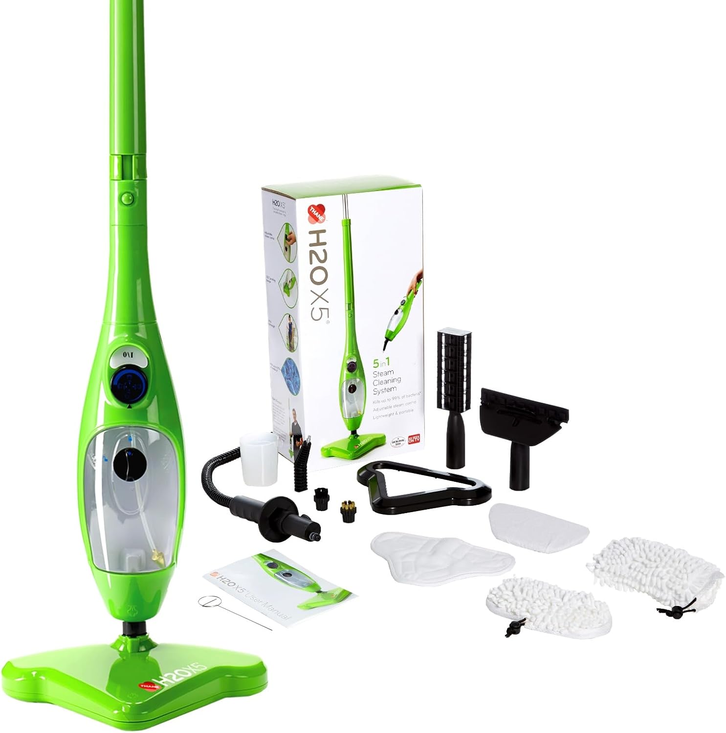 H2O X5 Steam Mop, Special Steam Cleaner with Handheld Functionality, Innovative...
