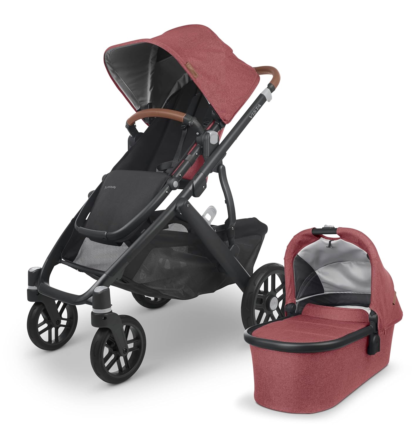 UPPAbaby Vista V2 Stroller/Convertible Single-to-Double System/Bassinet, Toddler...