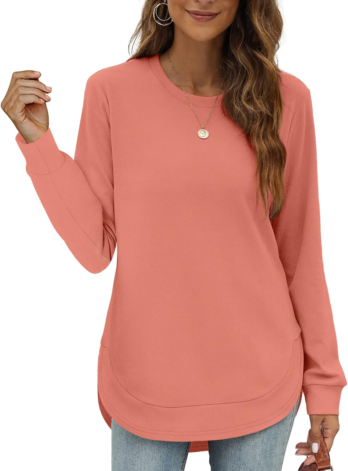 OFEEFAN Womens Sweatshirt, Special Crewneck Long Sleeve Shirts, Innovative High...