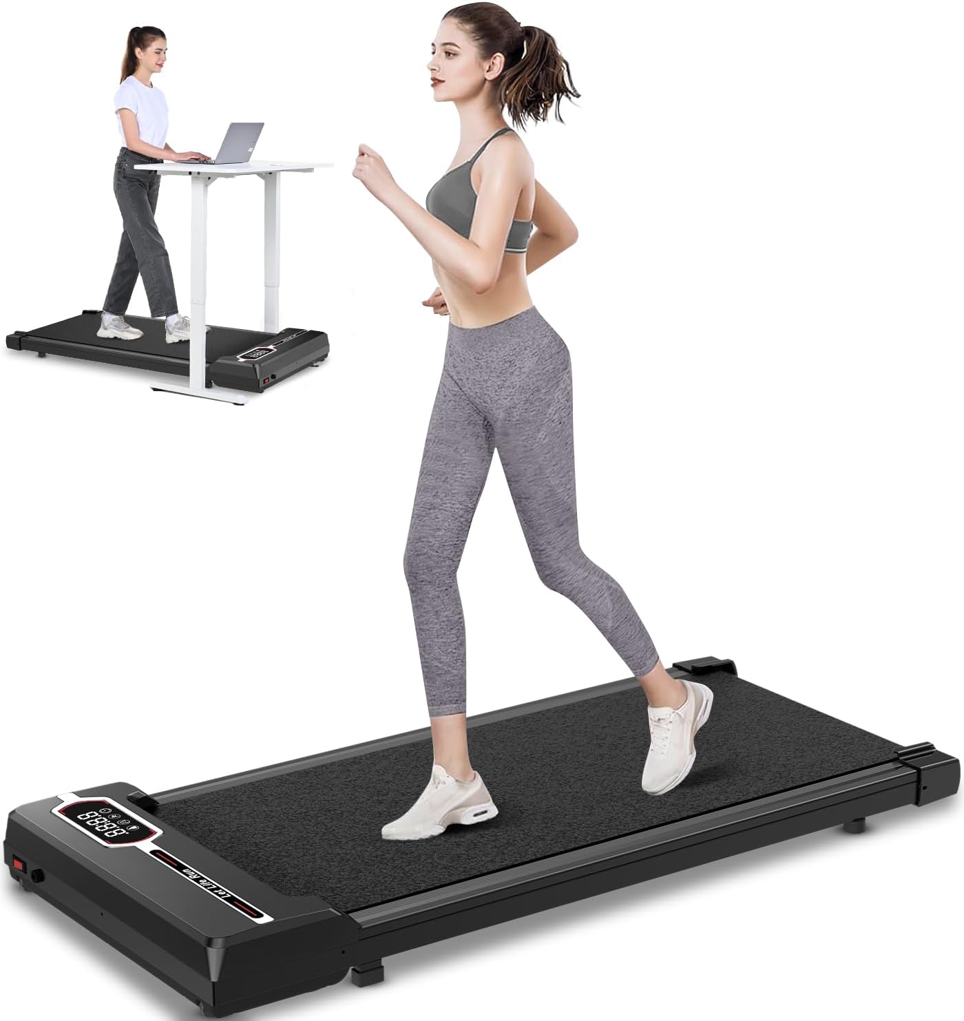 Walking Pad 2 in 1 Treadmill, Special Portable Under Desk Treadmill, Innovative...