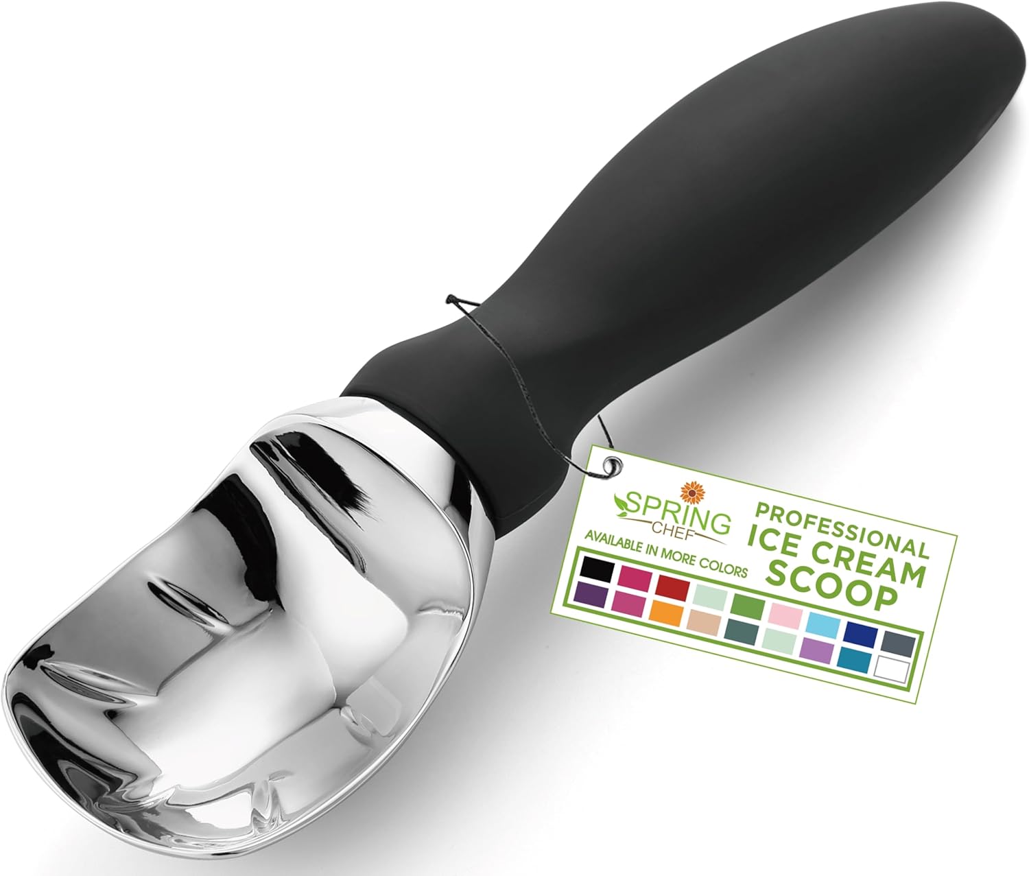 Spring Chef Ice Cream Scoop, Unique Ice Cream Scoop with Comfortable Handle, Dur...