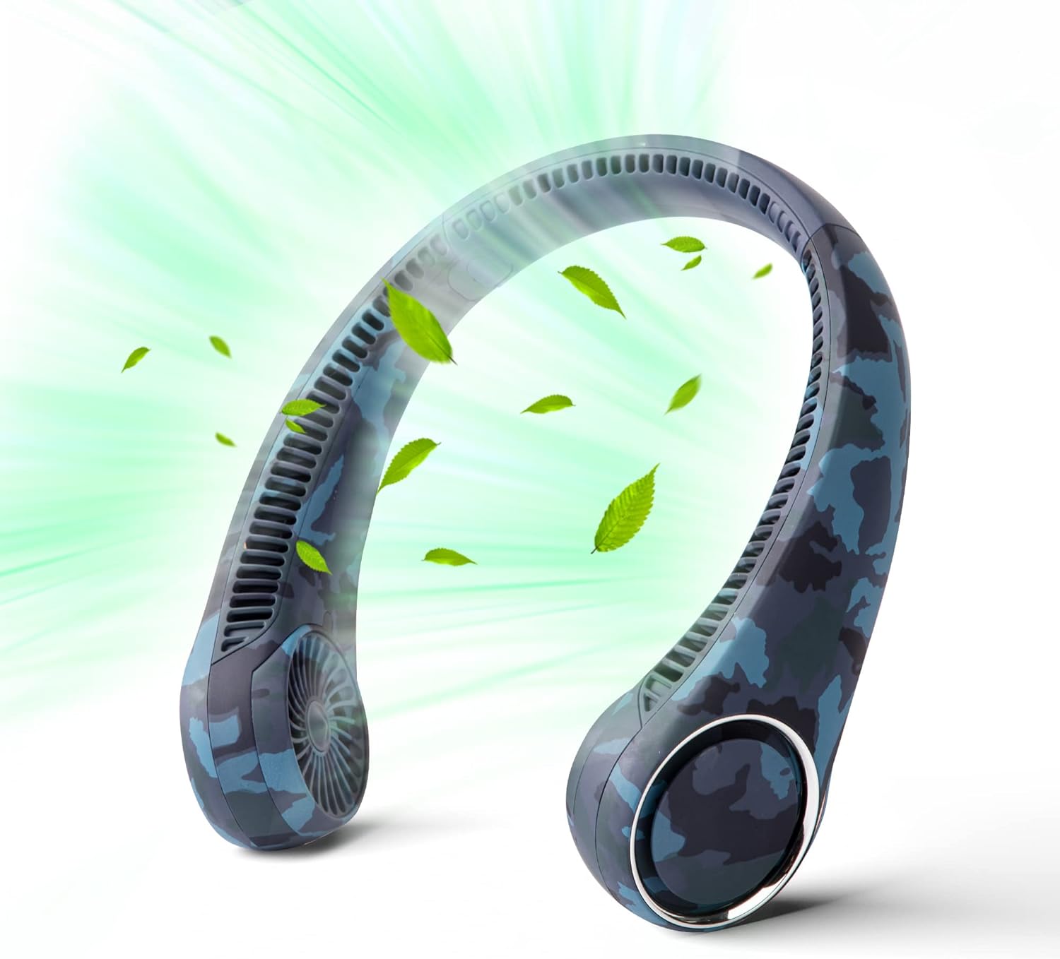 Portable Neck Fan, Hands Free Bladeless Fan, 360° Cooling Personal Fan,Wearable...