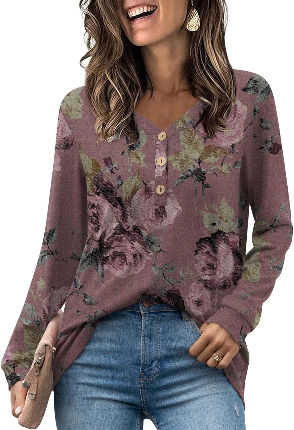 HOTGIFT 2024 Winter Tops, Special Women Shirts for Fall, Stylish Long Sleeve Cas...