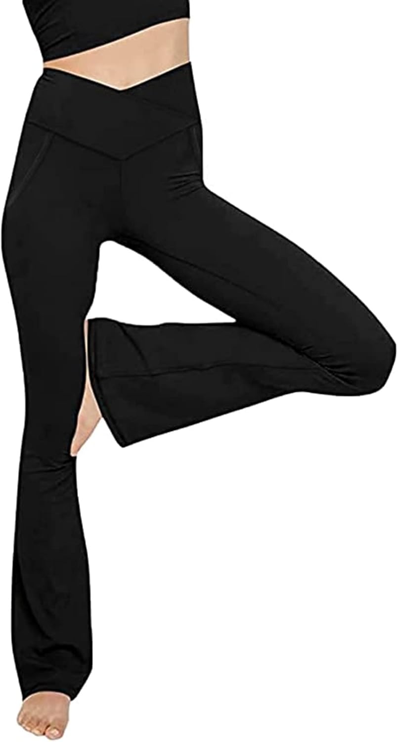 TOPYOGAS Women's Casual Bootleg Pants, Special Yoga Pants V Crossover, Innovativ...