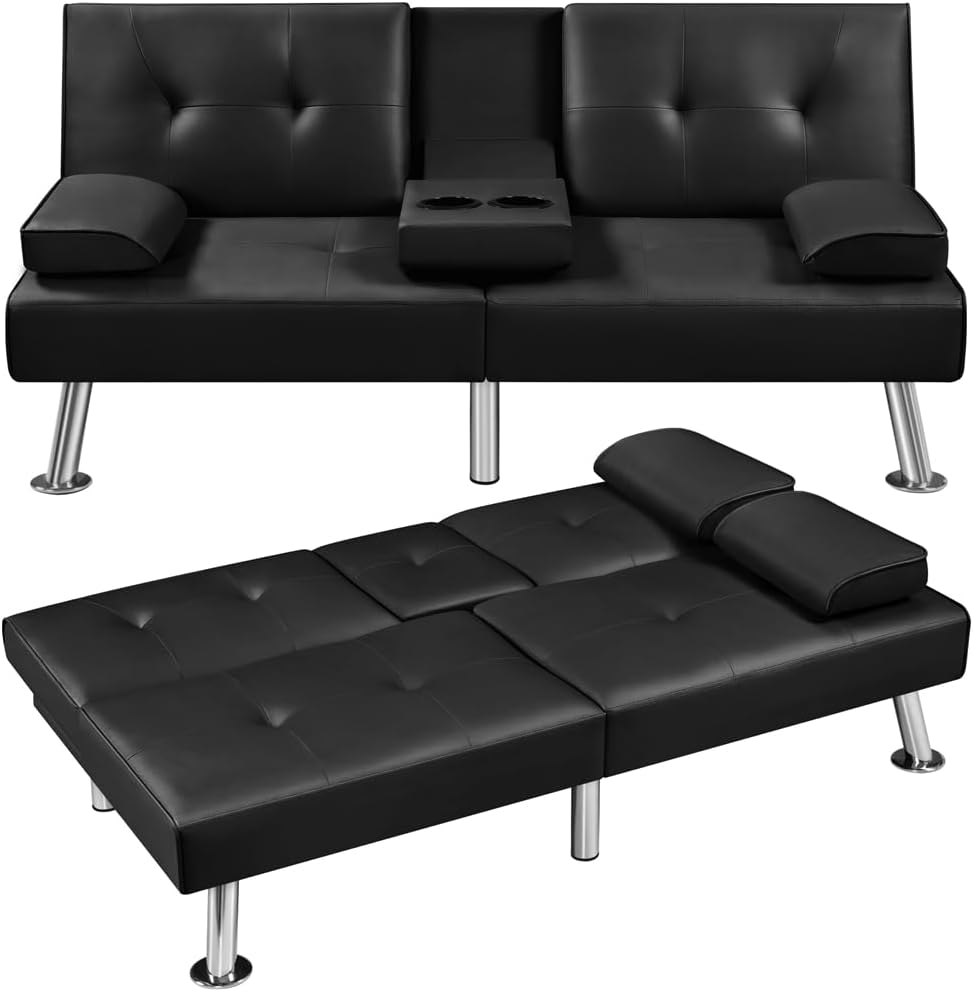 Yaheetech Convertible Sofa Bed, Special Adjustable...