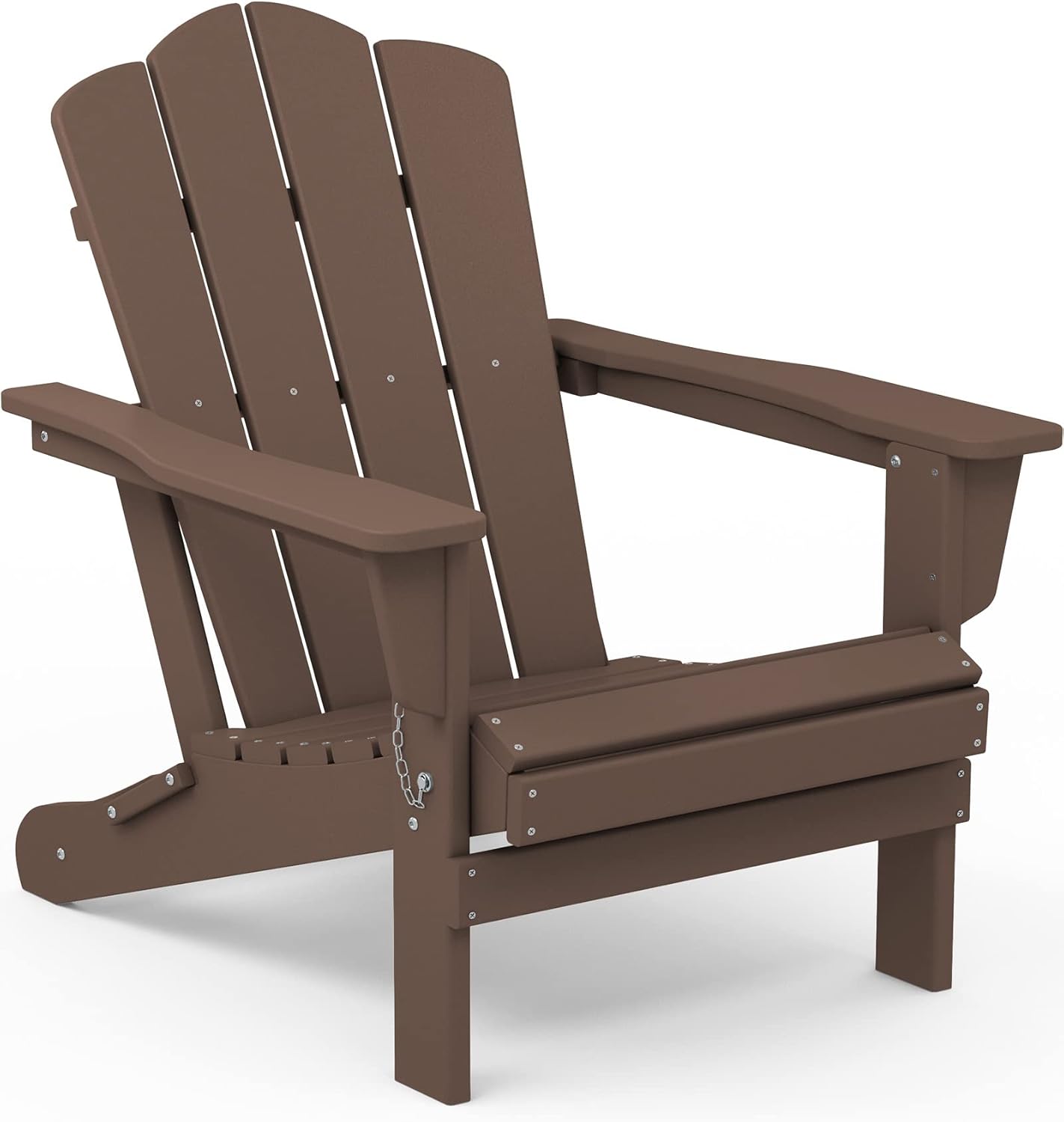 KINGYES Folding Adirondack Chair, HDPE All-Weather Special Chair, Affordable Bro...