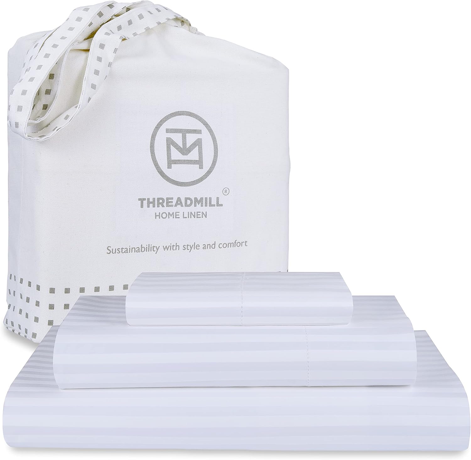 Threadmill 100% Cotton Sheets, Premium Sheets for Twin XL Size Bed, High-Quality...